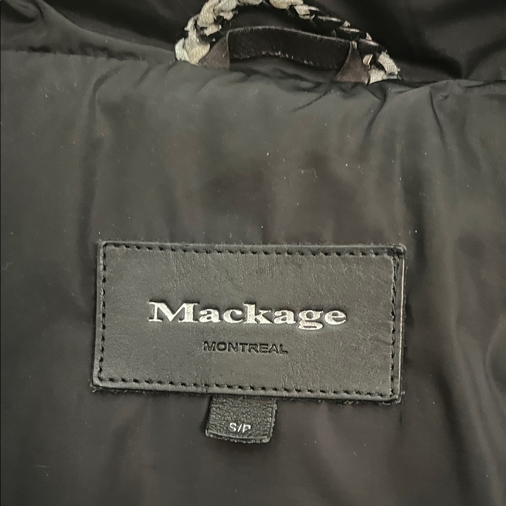 Mackage Black Puffer Coat for Women - Picture 3 of 6